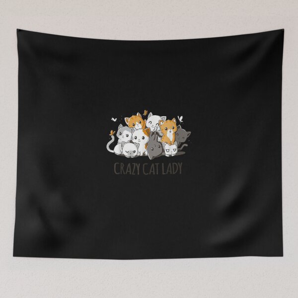 Item preview, Crazy Cat Lady Cute Anime Kitty Cat T Shirt designed and sold by BertscheFranz.