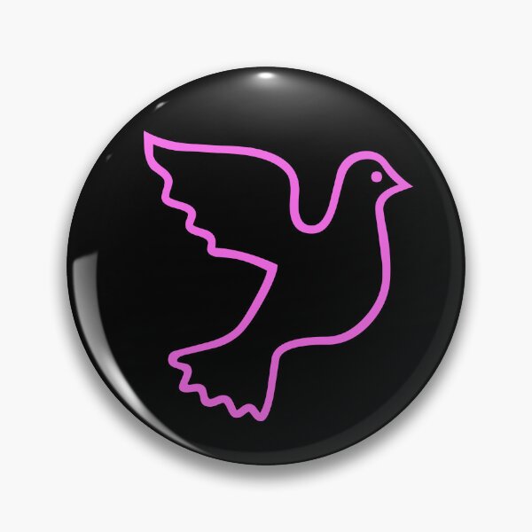 Item preview, Pink Dove of Peace symbol designed and sold by effervescence.