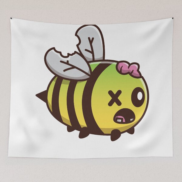 Artikelvorschau, cute zombie bee illustration entworfen und verkauft von griconut.