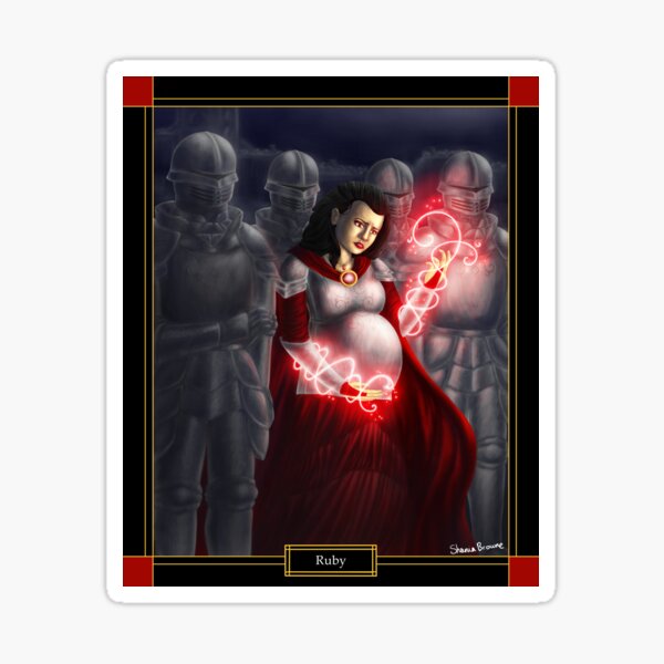 Item preview, Ruby Oracle Card (2022 redraw) designed and sold by BrowneOwl1.