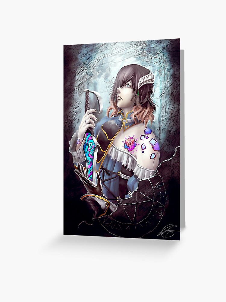 Bloodstained Greeting Card By Jruva Redbubble