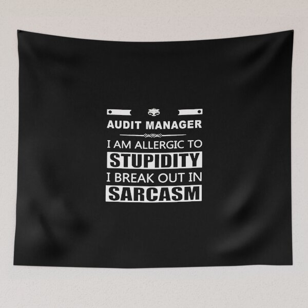 Item preview, Sarcasm White Audit Manager designed and sold by Manveersh.
