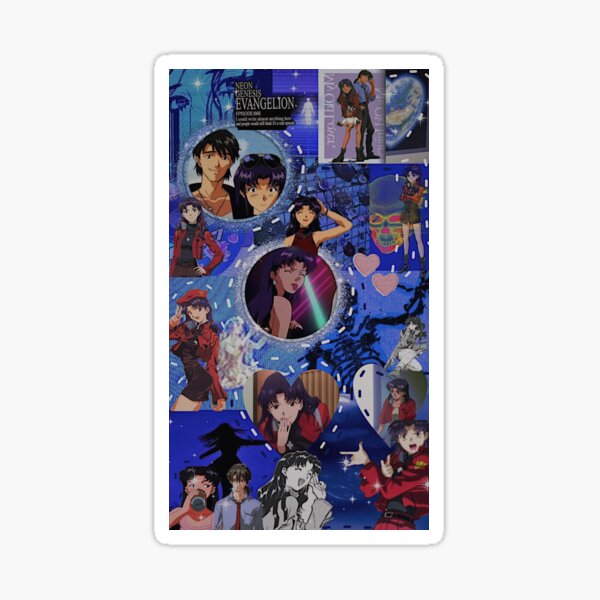 miss misato collage Sticker