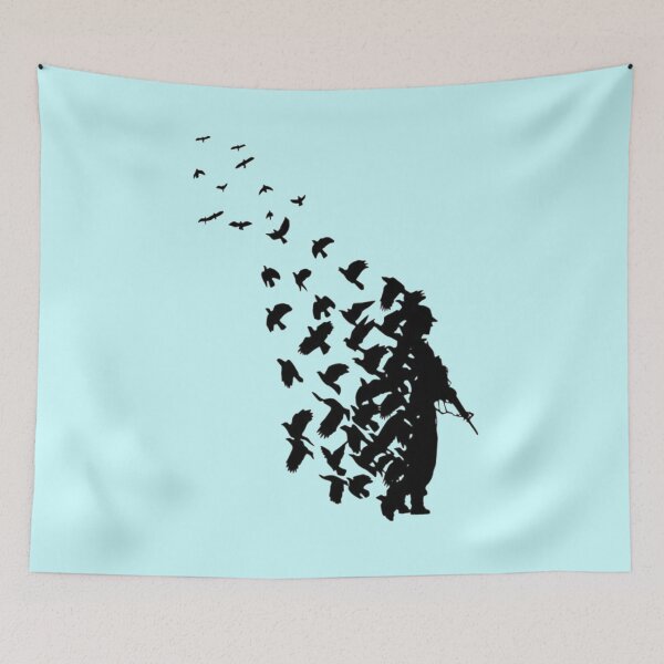 Artikelvorschau, Banksy Birds entworfen und verkauft von GiftShopHome.