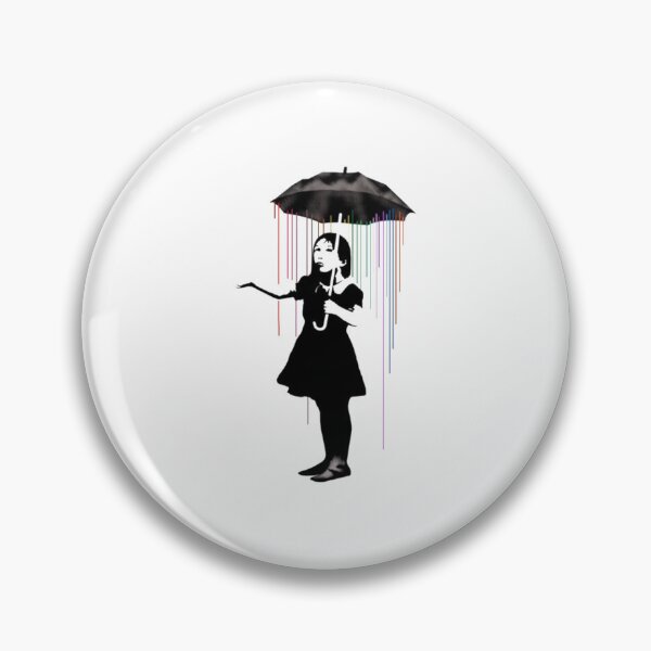 Item preview, Banksy Girl With Umbrella designed and sold by GiftShopHome.