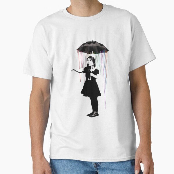 Item preview, Banksy Girl With Umbrella designed and sold by GiftShopHome.
