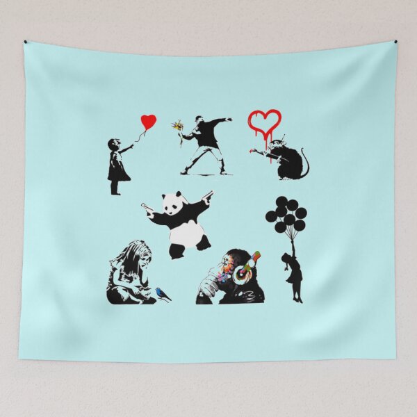 Item preview, Banksy graffiti collection designed and sold by GiftShopHome.