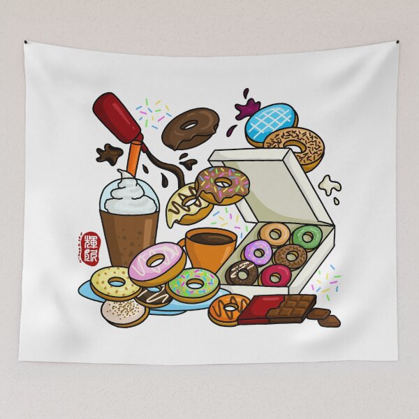 Item preview, Doughnut (color) designed and sold by FanDoodle.