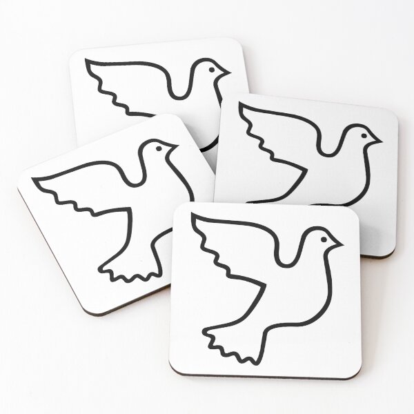 Item preview, Black Dove of Peace symbol designed and sold by effervescence.