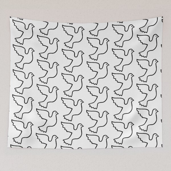 Item preview, Black Dove of Peace symbol designed and sold by effervescence.