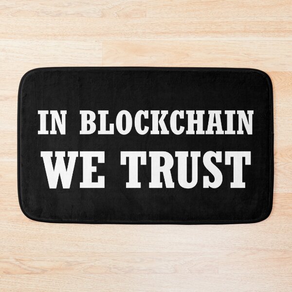 Item preview, In Blockchain We Trust Cryptocurrency Bitcoin Ethereum Logo Dogecoin designed and sold by tsse.