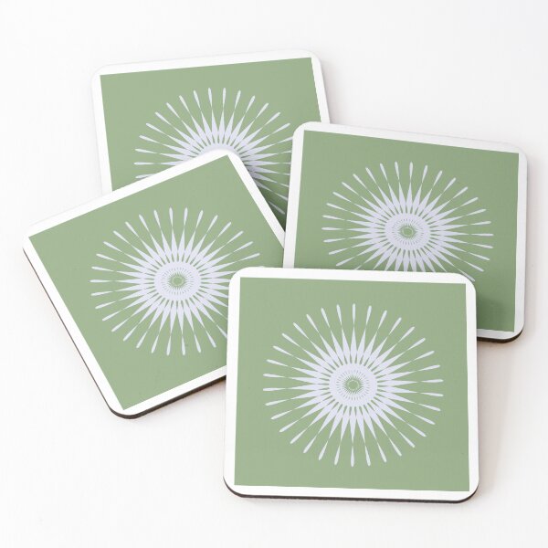 Item preview, Splendid Green Background with White Pattern Design designed and sold by DesignDrawn.