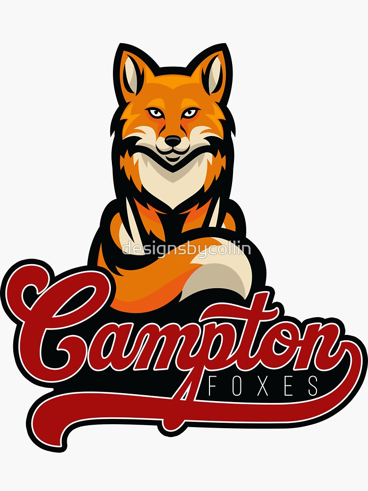 "Campton Foxes Campton Elementary School, Campton, NH" Sticker for