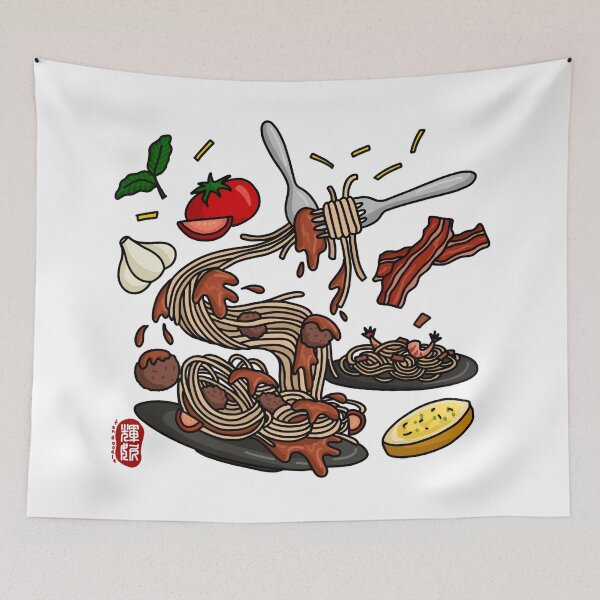 Item preview, Spaghetti (color) designed and sold by FanDoodle.