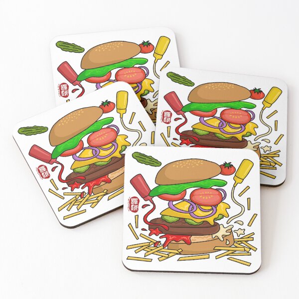 Item preview, Deconstructed Burger (color) designed and sold by FanDoodle.