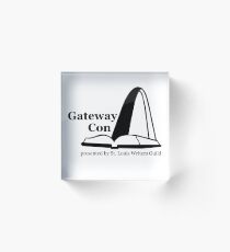 Gateway Con, black logo Acrylic Block