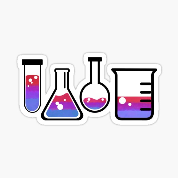 Item preview, Bisexual Flag Lab Glassware designed and sold by studiousmage.