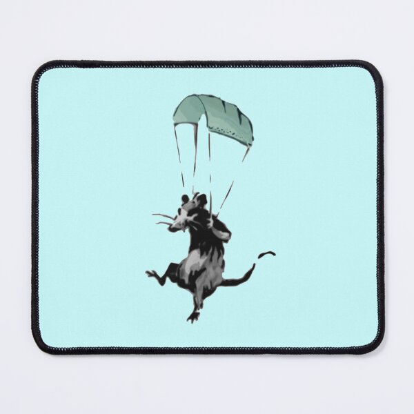 Item preview, rat parachuting with facemark designed and sold by GiftShopHome.