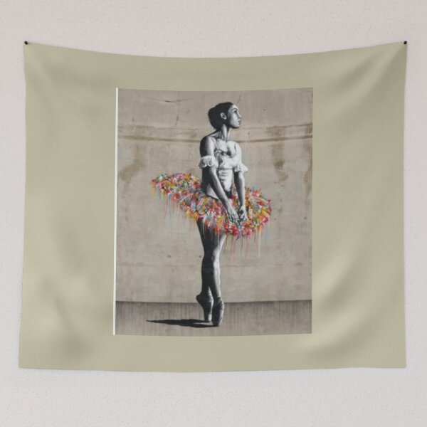 Item preview, Banksy Flowers Ballerina designed and sold by GiftShopHome.