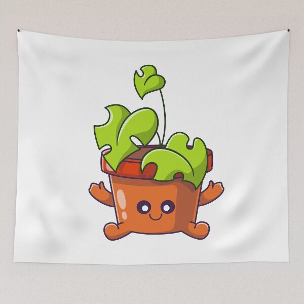 Item preview, a cute plant in pot illustration designed and sold by griconut.
