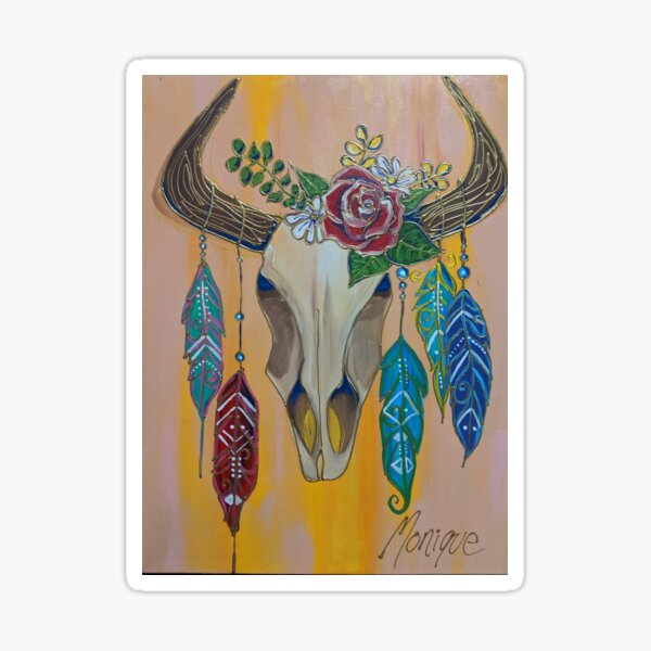 Bull skull Sticker