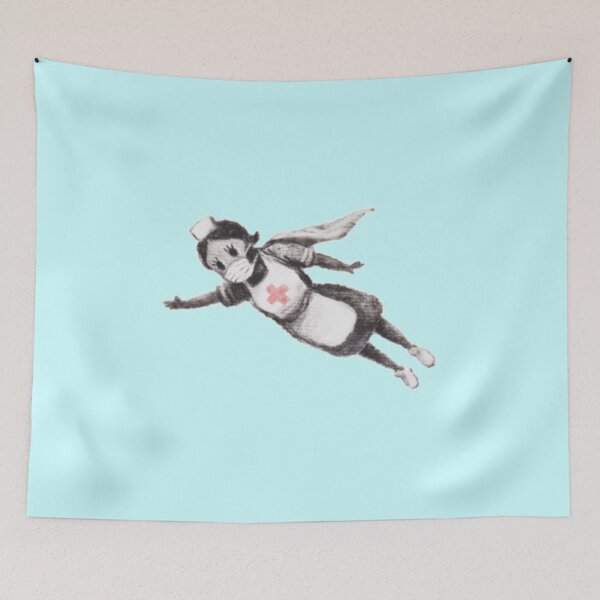 Item preview, Super Nurse (Banksy - Game Changer) designed and sold by GiftShopHome.