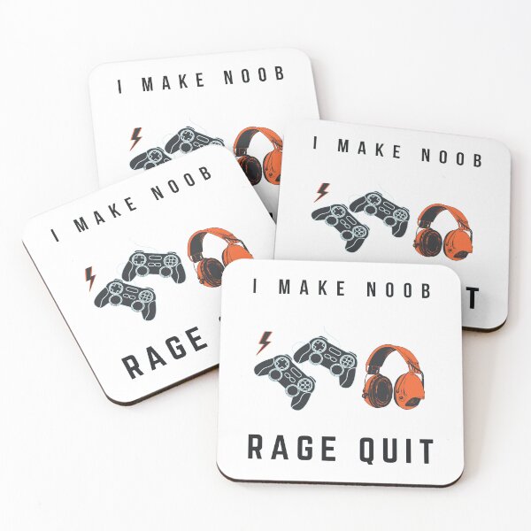 Item preview, I MAKE NOOB RAGE QUIT designed and sold by madani rafik.