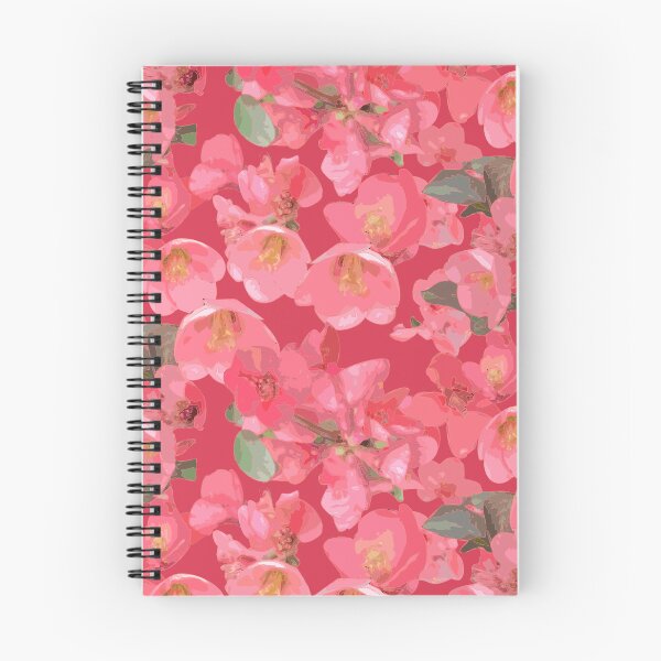 Item preview, Crabapple Blossoms v2 on Deep Rose Half-Drop Repeat 5748 designed and sold by Art in My Loft.