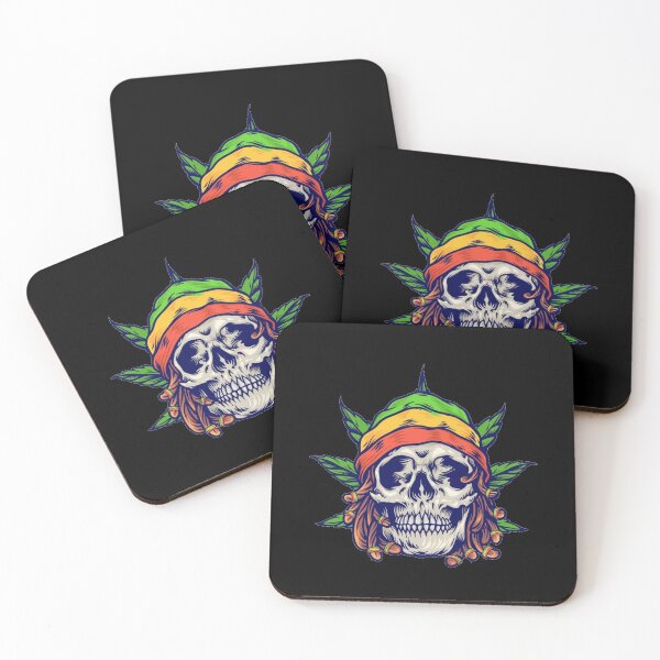 Item preview, Reggae Skull_Black designed and sold by OrganicCharm.