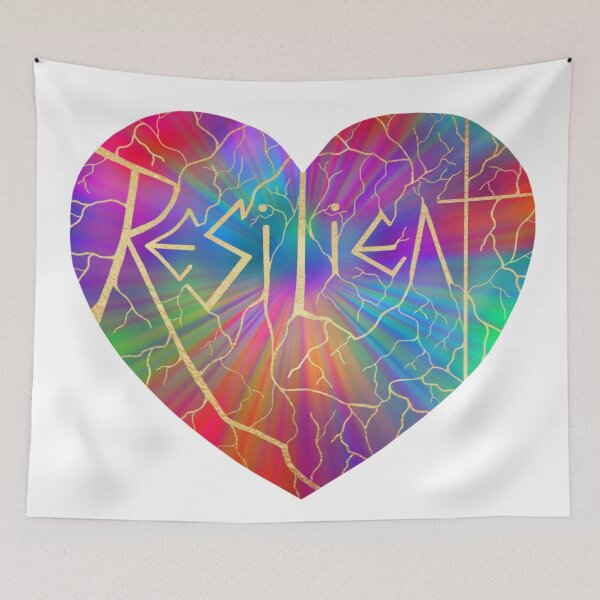 Item preview, Resilient Rainbow Kintsugi Heart  designed and sold by Deborah Camp.
