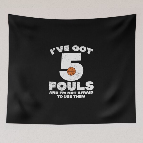 Item preview, 5 Fouls Not Afraid Basketball Funny Baller Player Men Women T-Shirt Essential T-Shirt designed and sold by gloria1os.