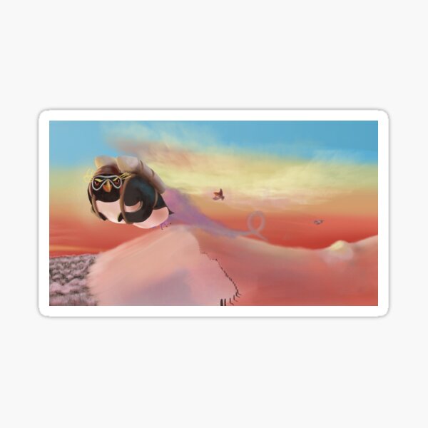 The Flying Penguin Sticker