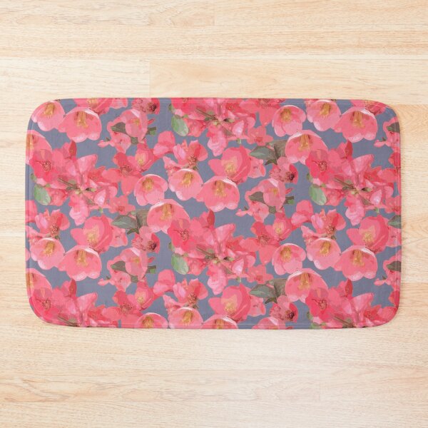 Item preview, Crabapple Blossoms v2 on Grey Half-Drop Repeat 5748 designed and sold by Art in My Loft.