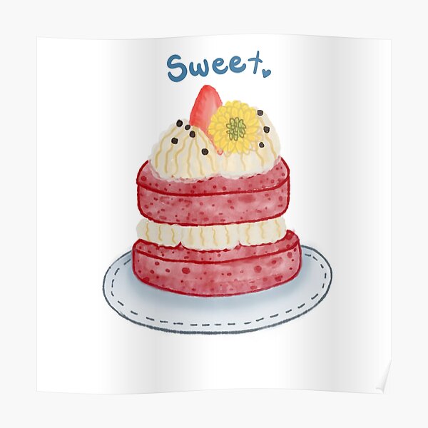 Posters Sur Le Theme Birthday Cake Redbubble