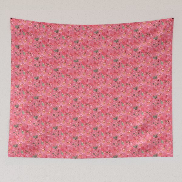 Item preview, Crabapple Blossoms v2 on Soft Rose Half-Drop Repeat 5748 designed and sold by Art in My Loft.