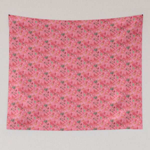 Item preview, Crabapple Blossoms v2 on Soft Pink Half-Drop Repeat 5748 designed and sold by Art in My Loft.