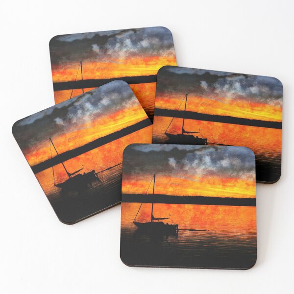 Item preview, Sunset Sailboat designed and sold by rawshutterbug.