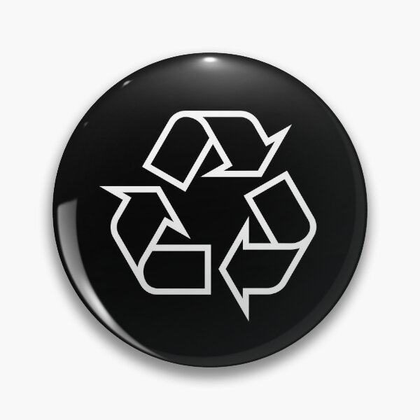 Item preview, White Recycle symbol designed and sold by effervescence.