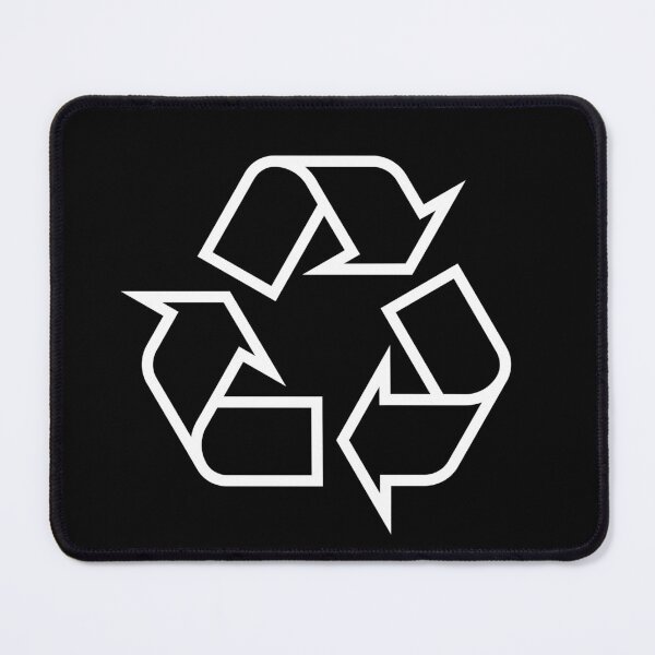 Item preview, White Recycle symbol designed and sold by effervescence.