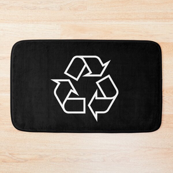 Item preview, White Recycle symbol designed and sold by effervescence.
