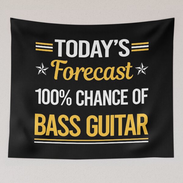 Artikelvorschau, Funny Today's Forecast Bass Guitar entworfen und verkauft von TroyaBrewer.