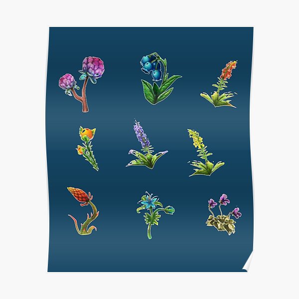 "BOTW flowers" Poster for Sale by SamSimp Redbubble