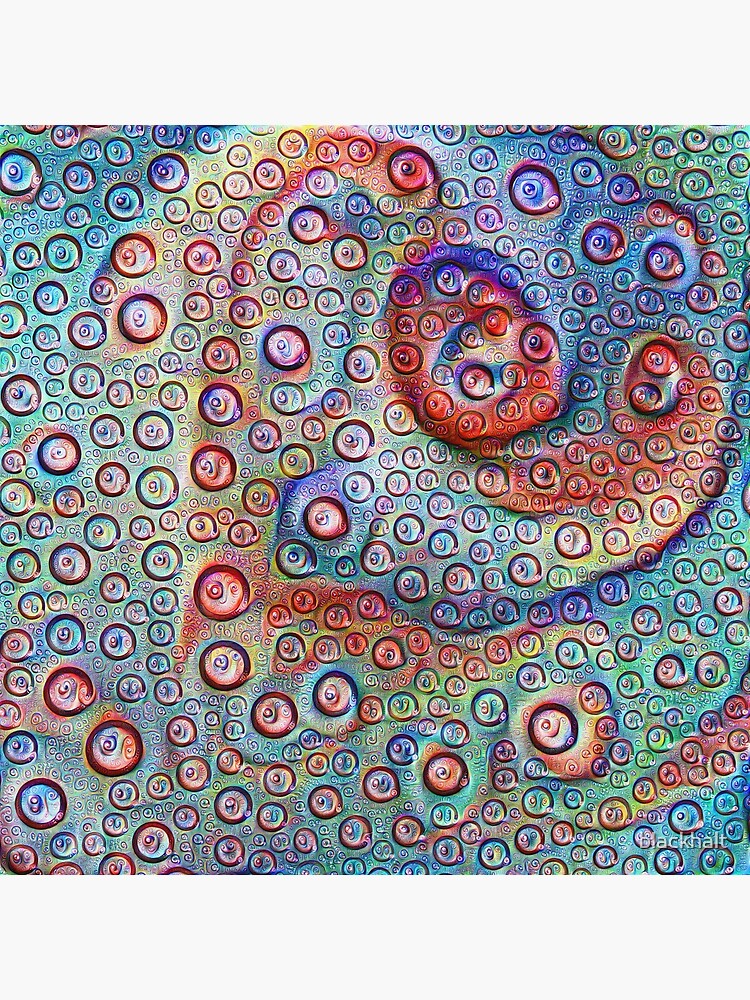 #DeepDream Water droplets on glass by blackhalt