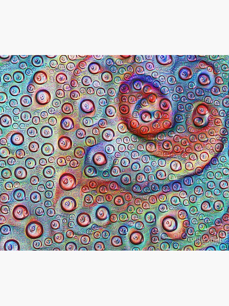 #DeepDream Water droplets on glass by blackhalt