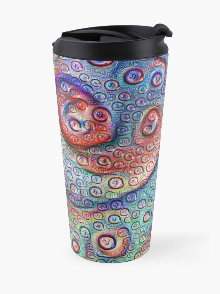 Alternate view of #DeepDream Water droplets on glass Travel Mug