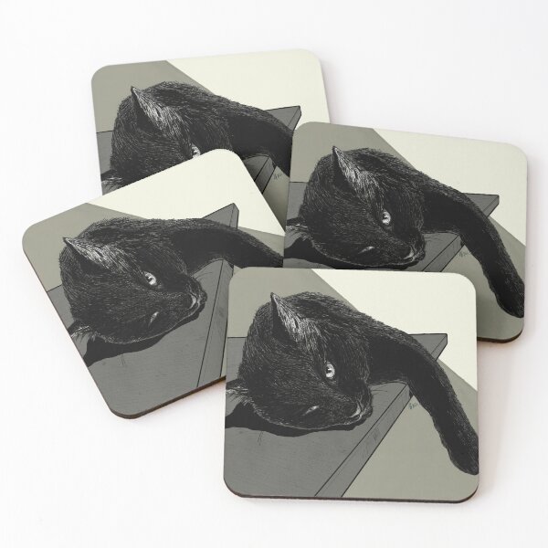 Item preview, Cat (lying on side) designed and sold by artfulscientist.
