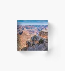 Morning at Bright Angel Trail - Grand Canyon Acrylic Block