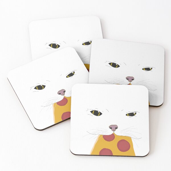 Item preview, Cat Eating A Pizza designed and sold by RedFlowerful.