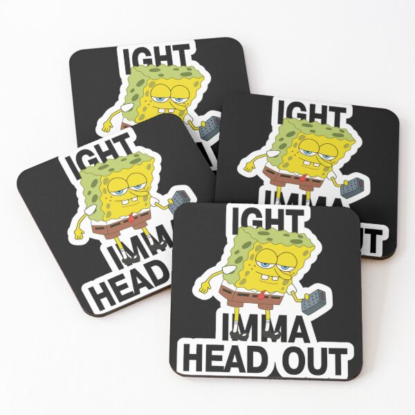 Item preview, SpongeBob Ight Imma Head Out Meme designed and sold by bowenfred38.
