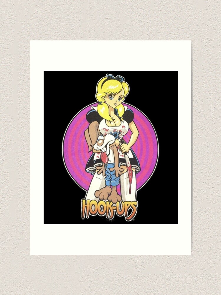 "Vintage Anime Girl Hook Ups Skate Brand Cartoon Hookups Hook-Ups Sexy ...